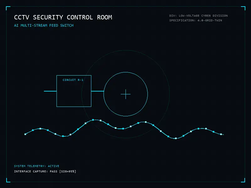 AI-Integrated Surveillance & CCTV dashboard interface