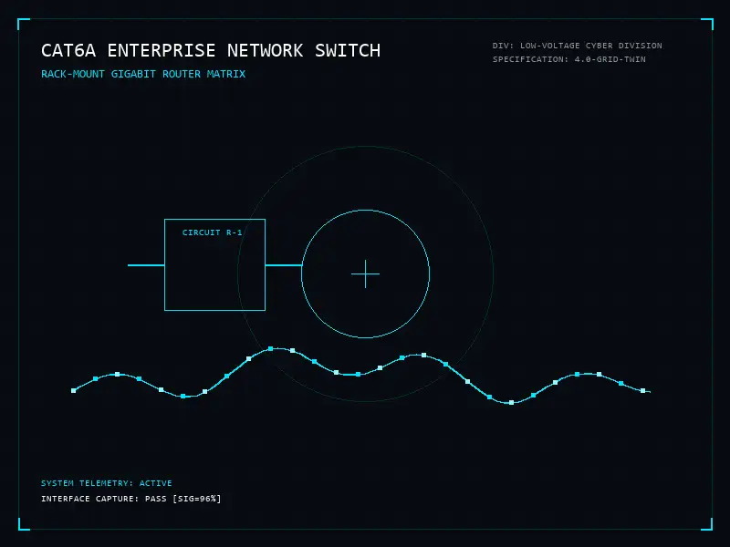 Structured Fiber Networks & Switching concept render